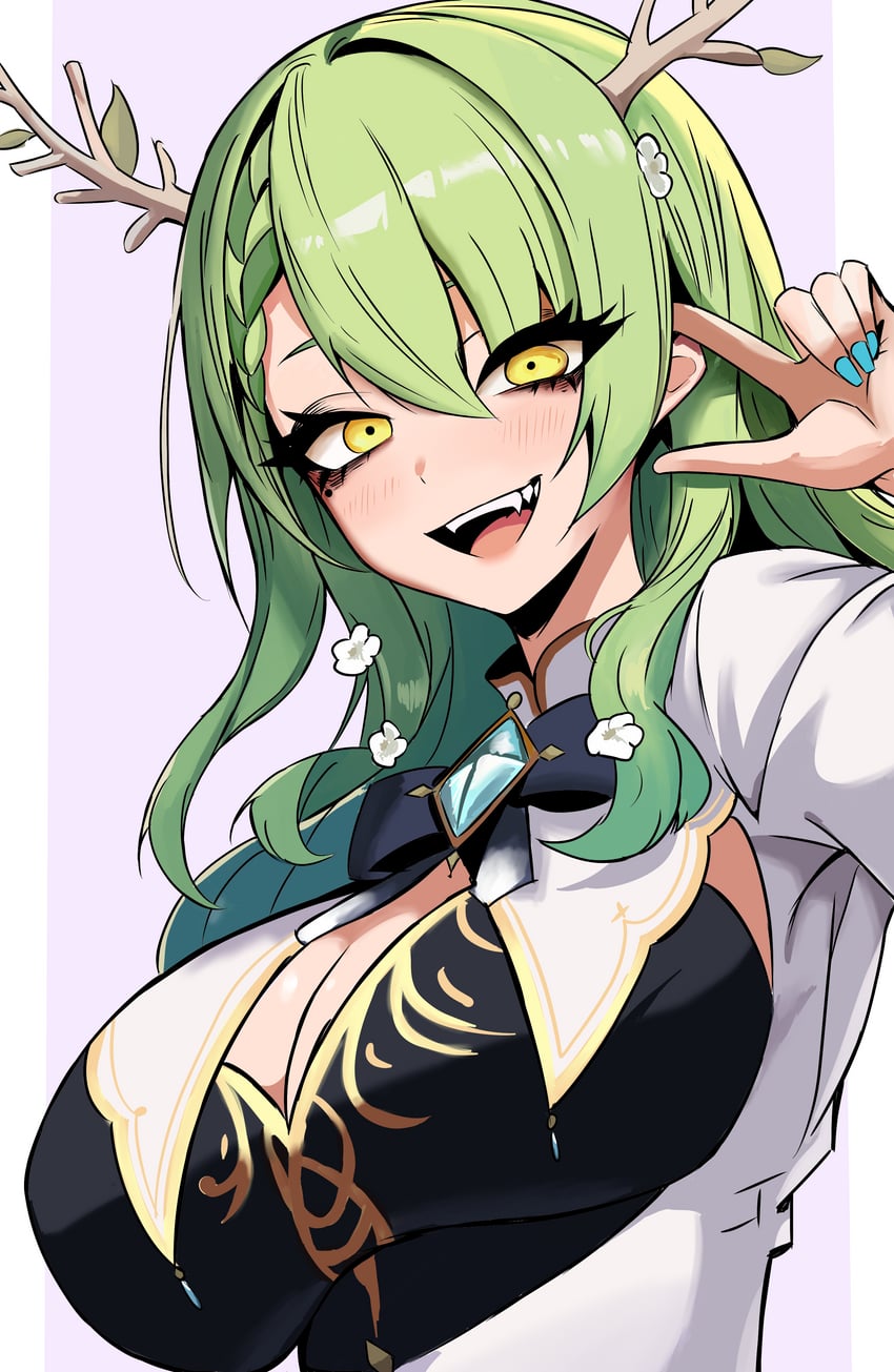 ceres fauna (hololive and 1 more) drawn by nagainegi