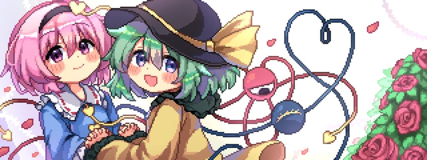 komeiji koishi and komeiji satori (touhou) drawn by omochinegi