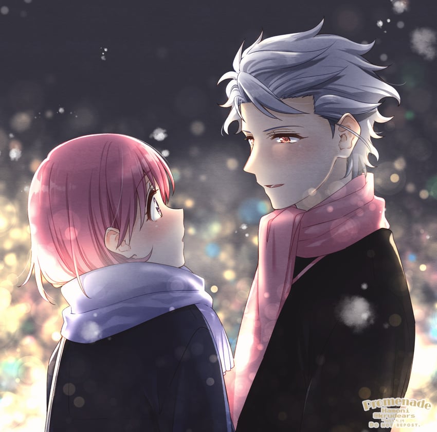 protagonist and shitara seiji (tokimeki memorial and 2 more) drawn by krudears