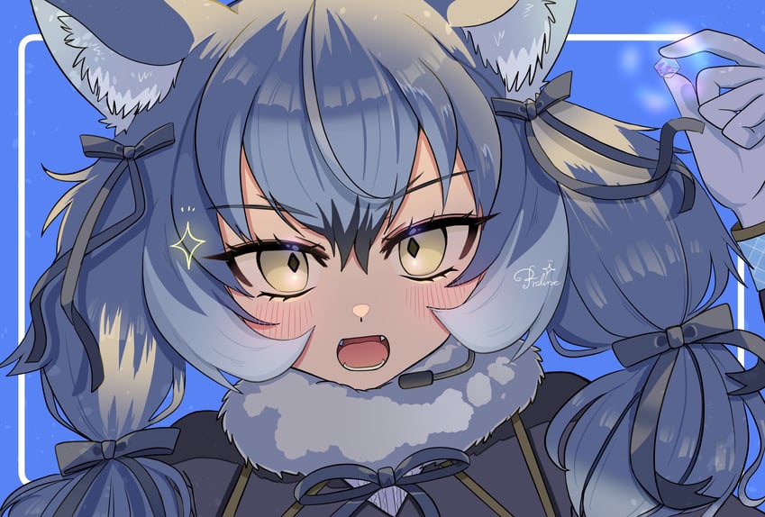 dire wolf (kemono friends and 1 more) drawn by ancolatte_(onikuanco)