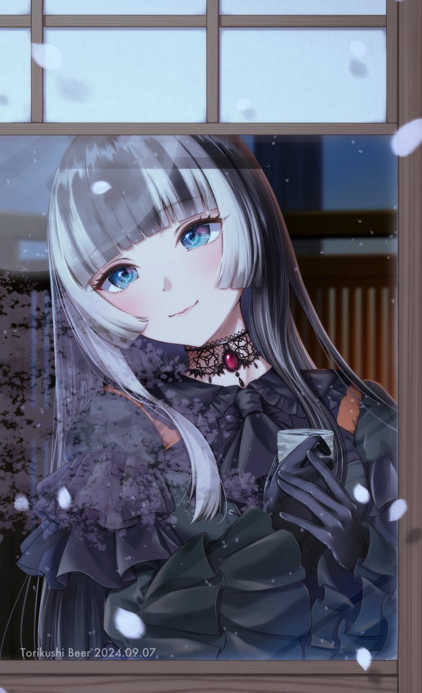 juufuutei raden (hololive and 1 more) drawn by sunset_kanpai