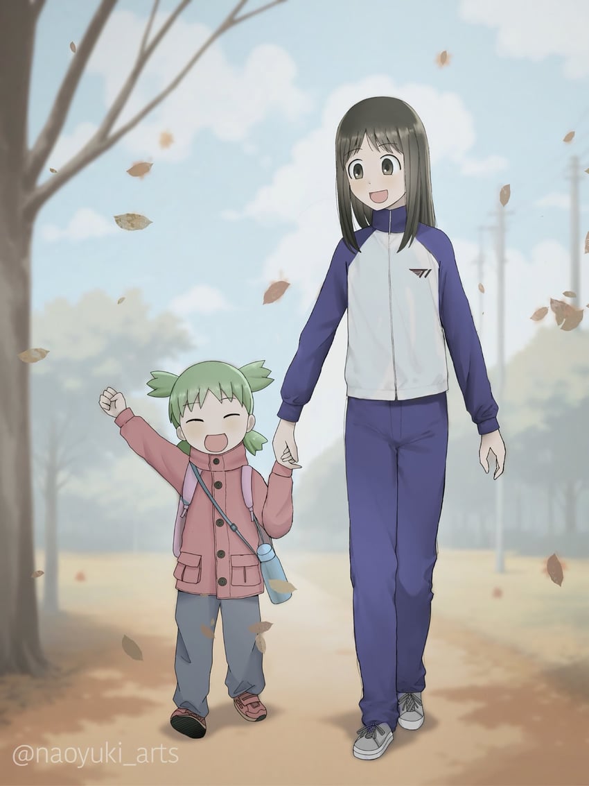 kasuga ayumu and koiwai yotsuba (azumanga daioh and 2 more) drawn by naoyuki_arts