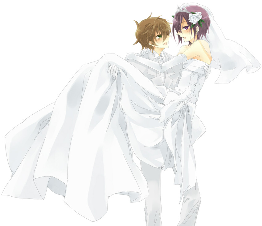 lelouch vi britannia and kururugi suzaku (code geass) drawn by konno_seara