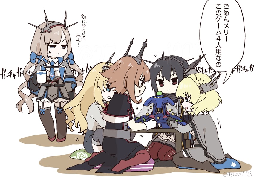 nagato, mutsu, colorado, nelson, nagato kai ni, and 2 more (kantai collection and 1 more) drawn by nami_nami_(belphegor-5812)