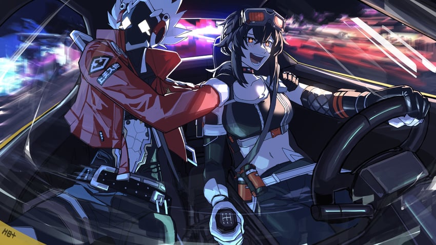 grace howard and billy kid (zenless zone zero) drawn by heartbreak_juan