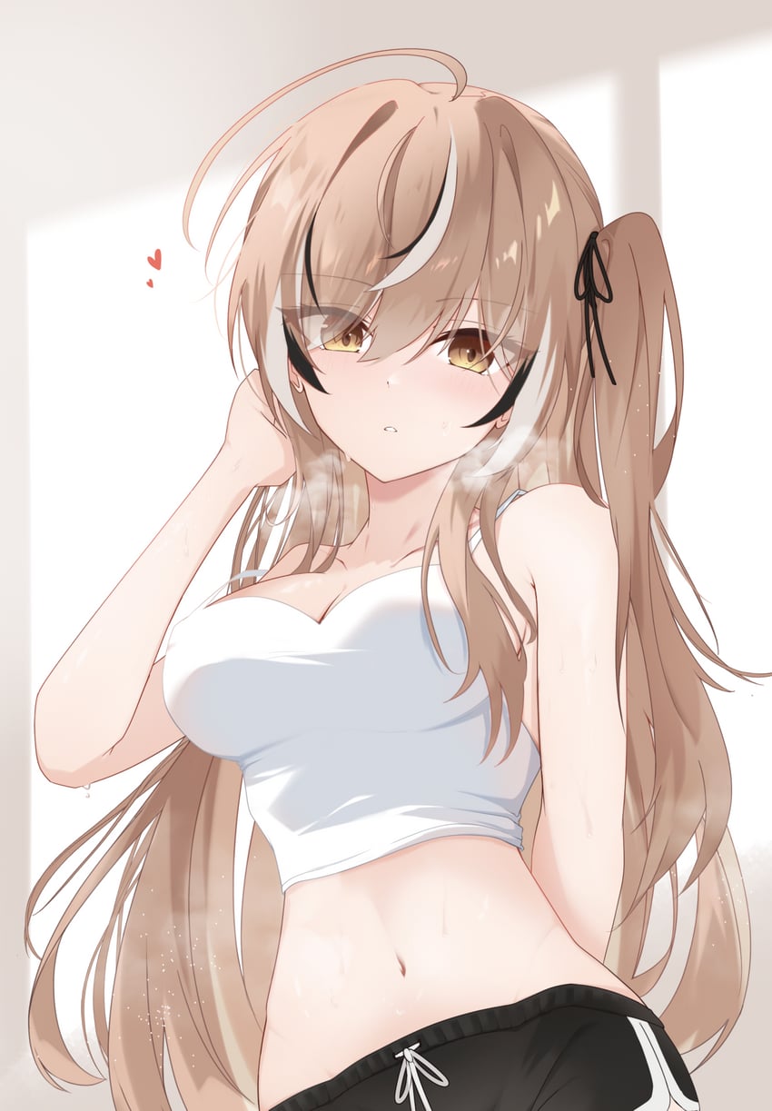 nanashi mumei (hololive and 1 more) drawn by narukahana