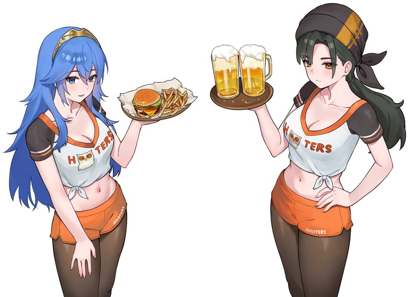 lucina and mitan (fire emblem and 3 more) drawn by iffyru