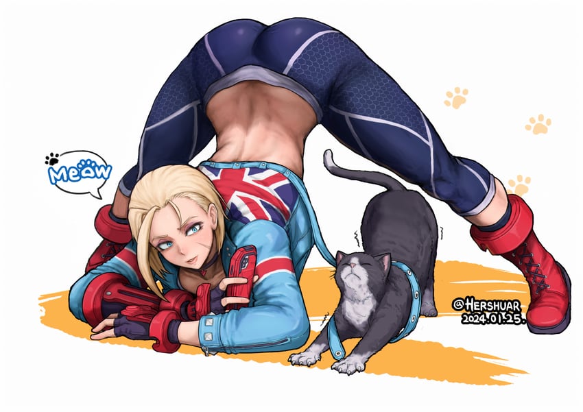 cammy white (street fighter and 1 more) drawn by hershuar