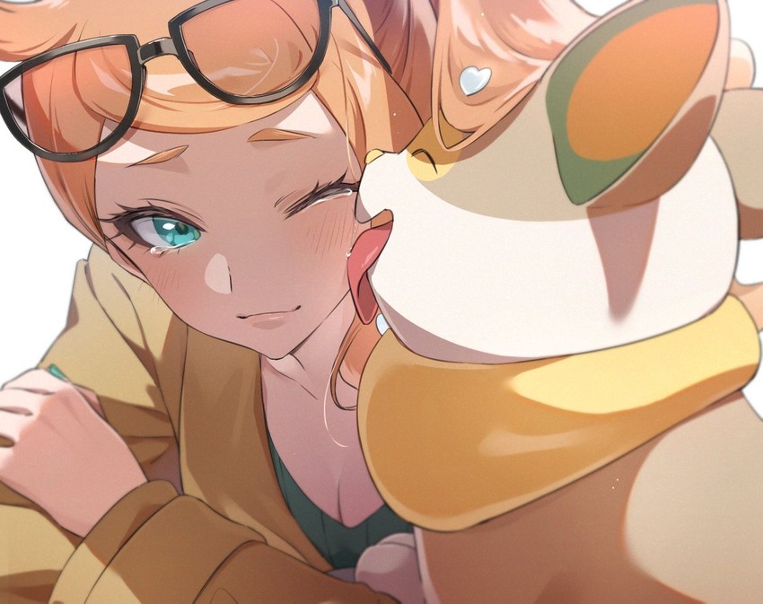 sonia and yamper (pokemon and 1 more) drawn by zattape