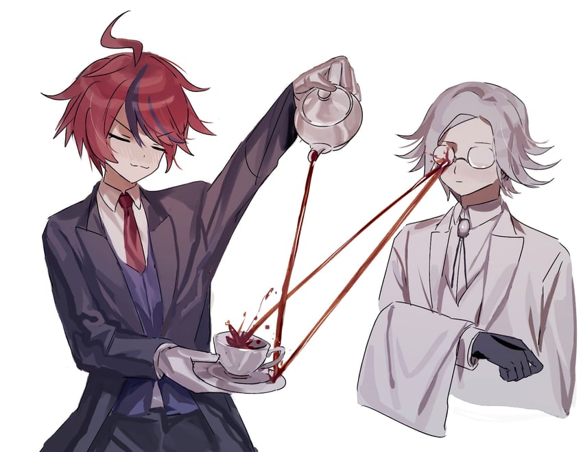 aotsuki eito and sumino takumi (the hundred line -last defense academy-) drawn by tomatoyu9