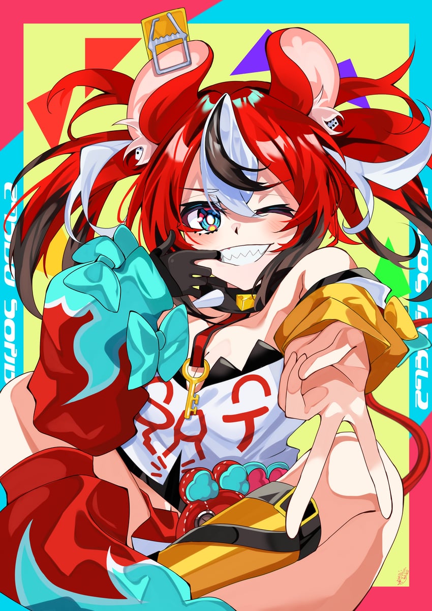 hakos baelz (hololive and 1 more) drawn by housei_fenoru