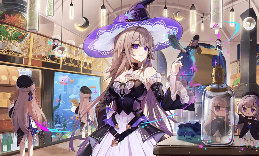 herta and the herta (honkai and 1 more) drawn by jinya