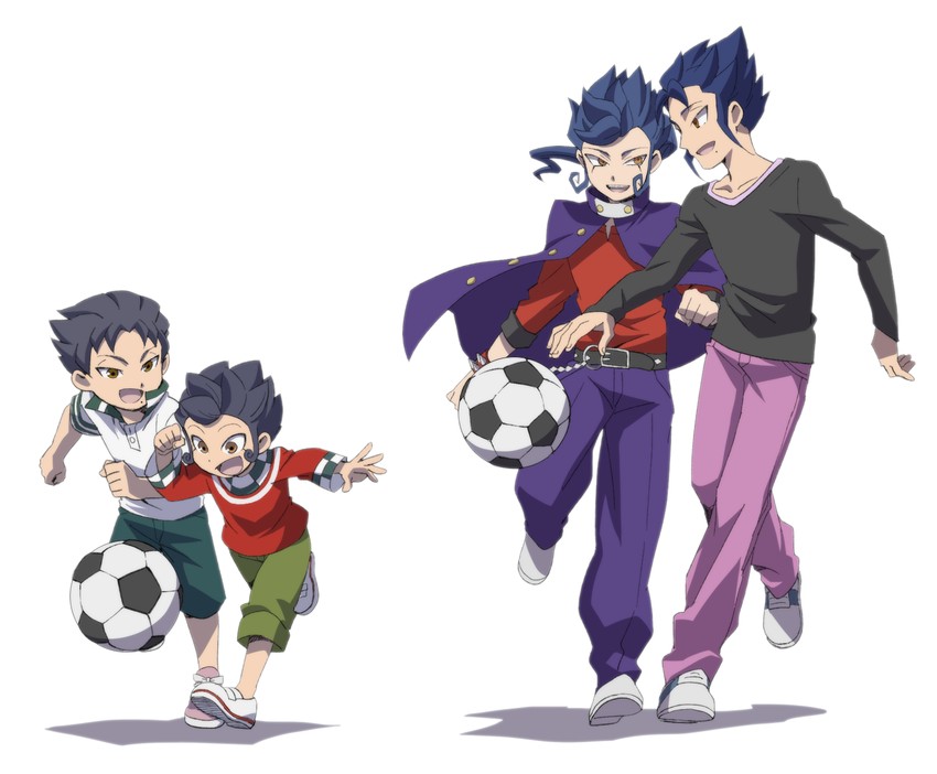 tsurugi kyousuke and tsurugi yuuichi (inazuma eleven and 2 more) drawn by kiriku_(nakuro)
