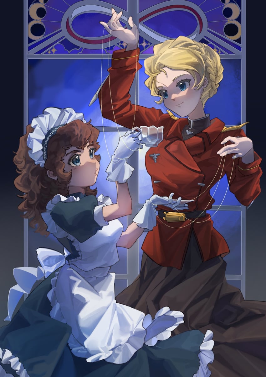 char aznable and amuro ray (gundam and 1 more) drawn by porkpie68701999