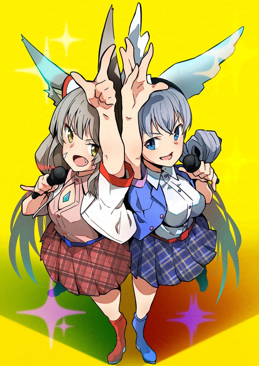 nia and melia antiqua (xenoblade chronicles and 2 more) drawn by highena
