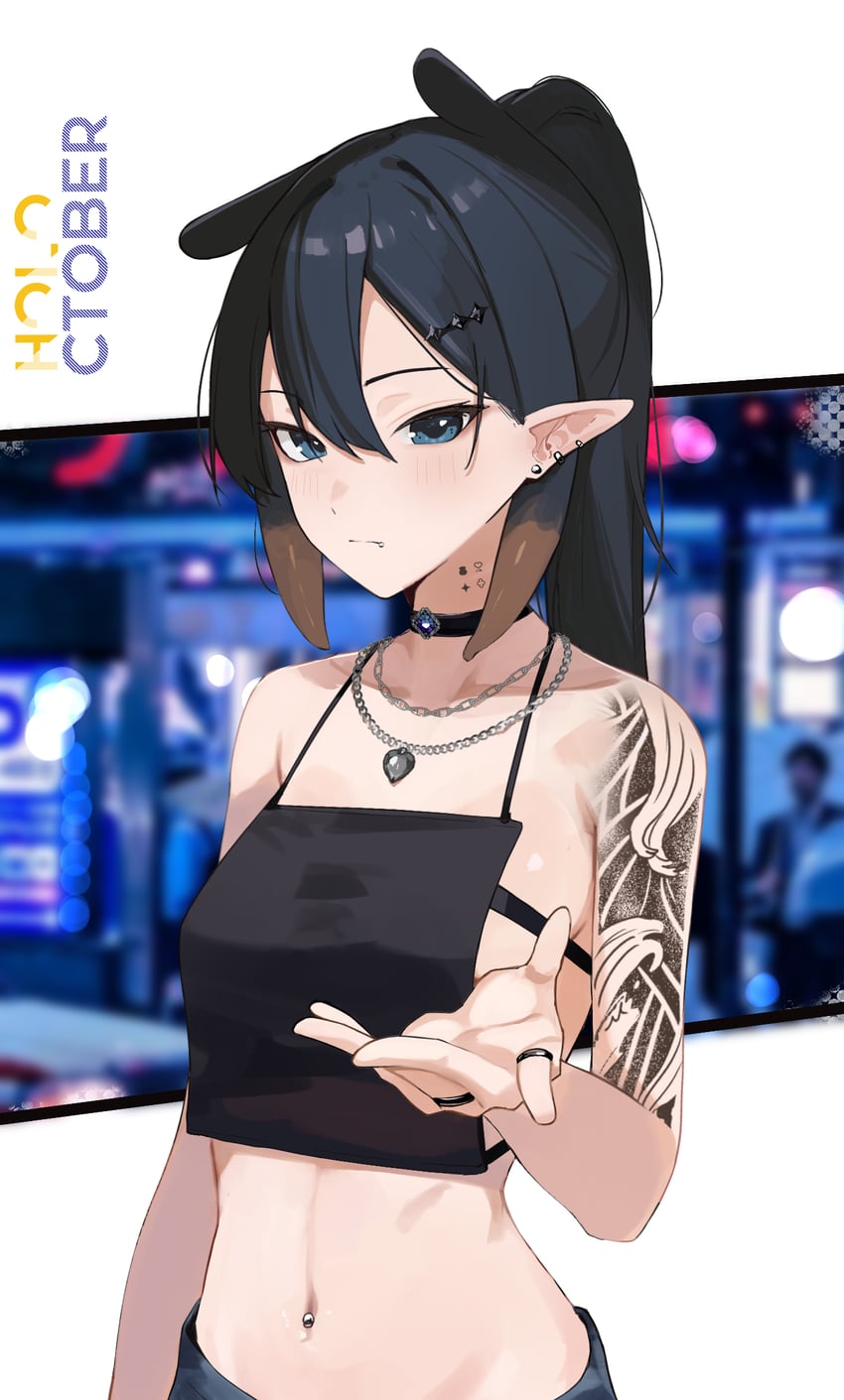 ninomae ina'nis (hololive and 1 more) drawn by ku_roiko