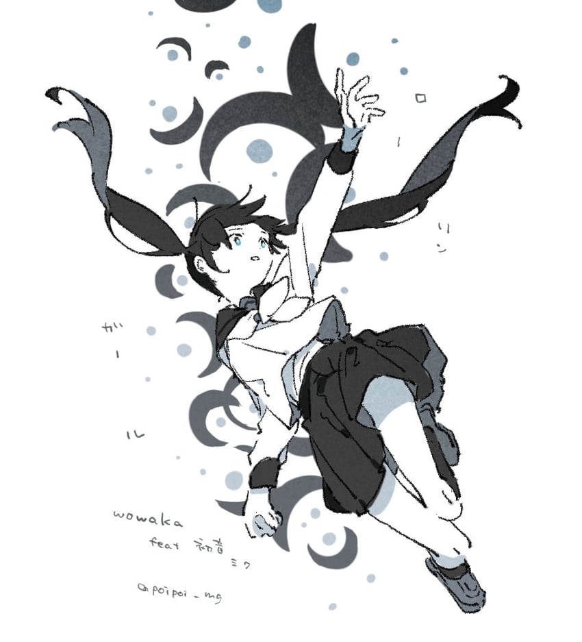 hatsune miku and wowaka (vocaloid and 1 more) drawn by hazime