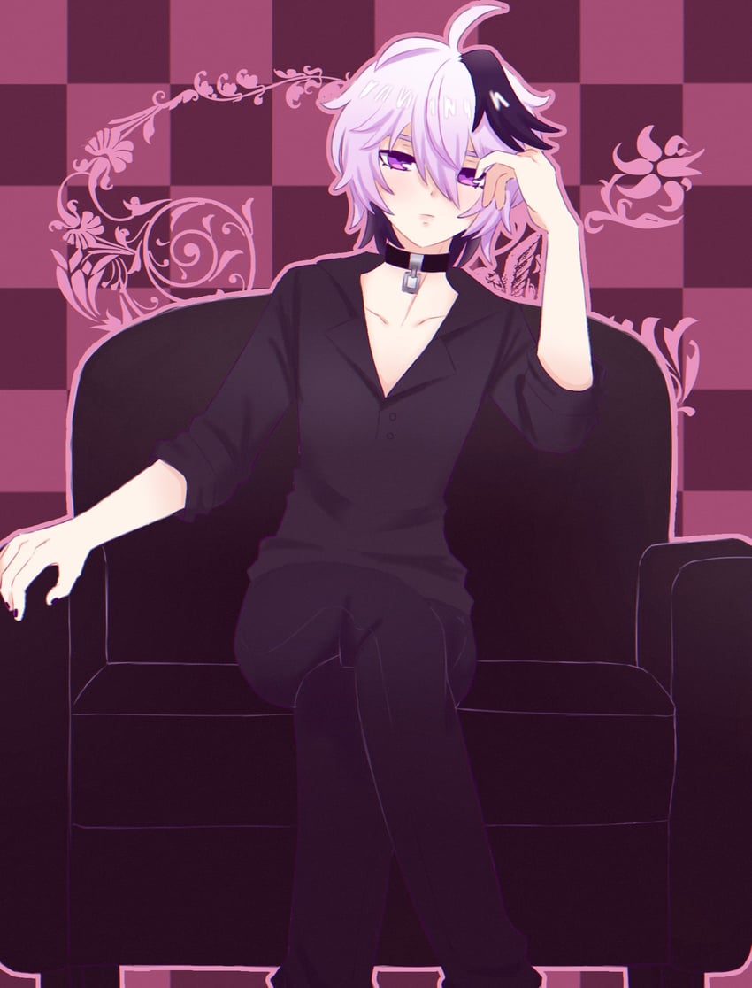 flower and kaito (vocaloid and 1 more) drawn by vflovver