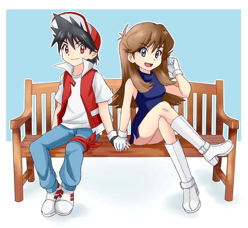 red and green (pokemon and 1 more) drawn by stardust_epic