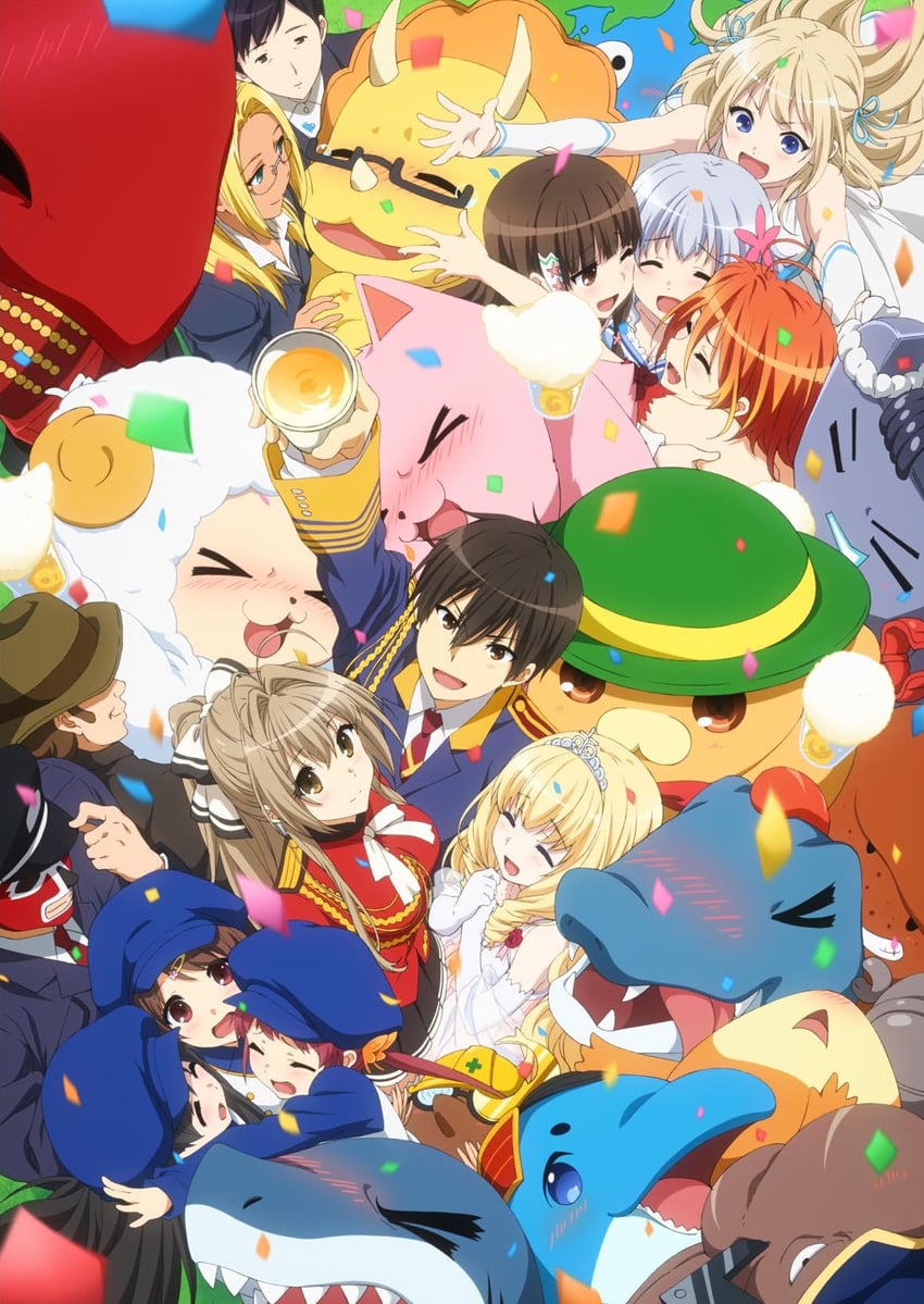 sento isuzu, latifa fleuranza, muse, sylphy, salama, and 10 more (amagi brilliant park and 1 more)
