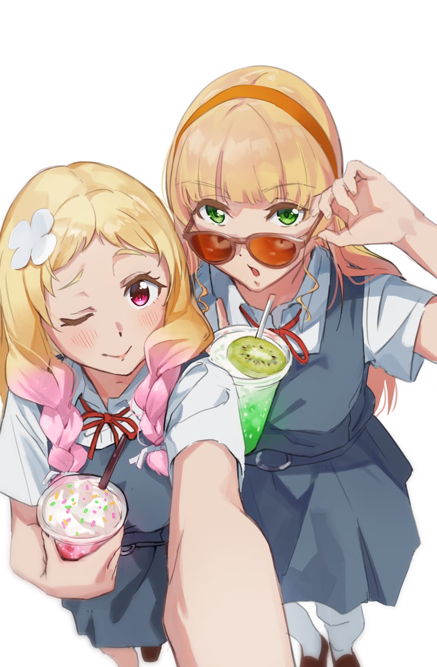 heanna sumire and onitsuka natsumi (love live! and 1 more) drawn by moshi_(0364p)