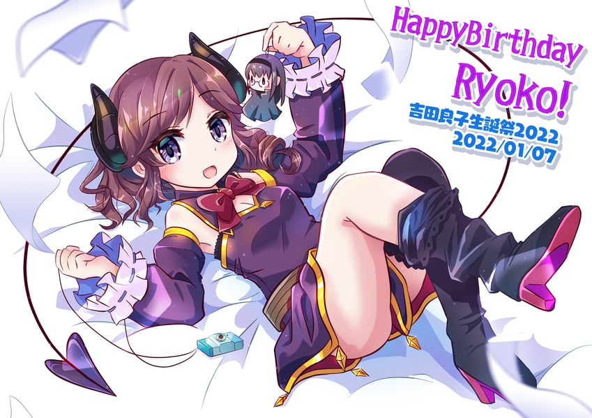 yoshida ryouko and ogura shion (machikado mazoku) drawn by n88_colpla