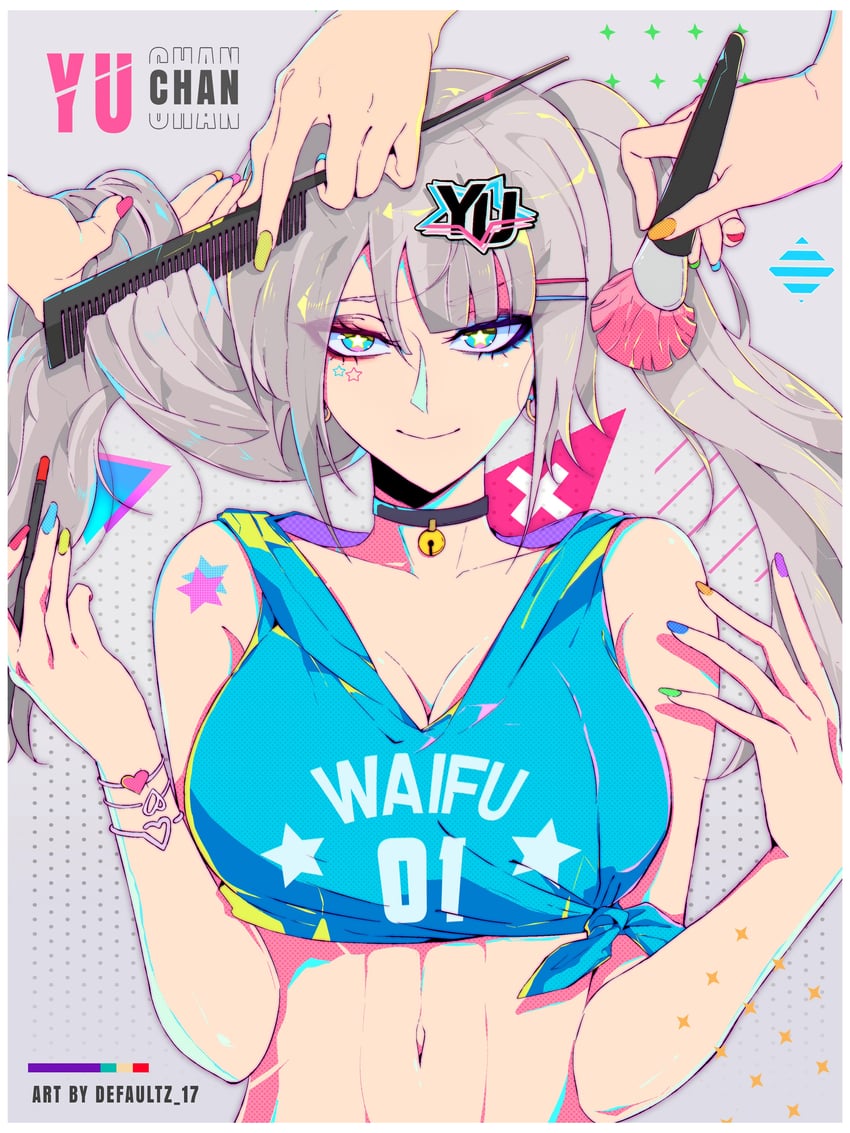 yu estella kirameki (indie virtual youtuber) drawn by defaultz