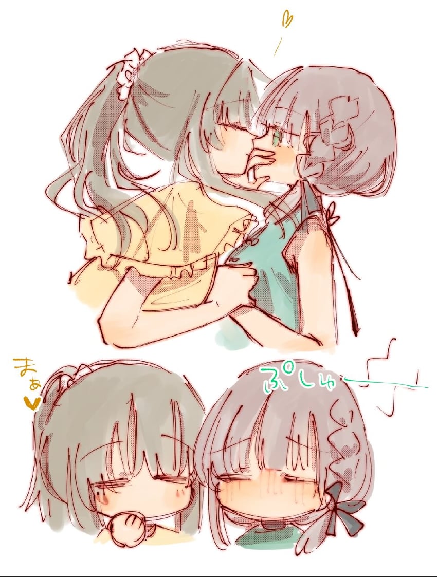 kuo shenlin and wang yujia (assault lily) drawn by rui_rui_rui0122