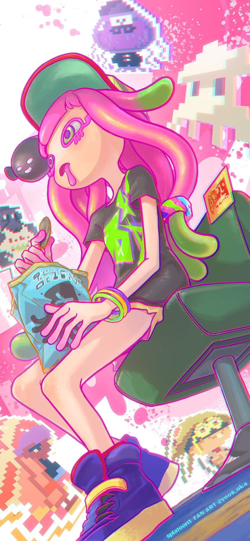 harmony, harmony's clownfish, sheldon, gnarly eddy, mr. coco, and 1 more (splatoon and 1 more) drawn by you8_pen