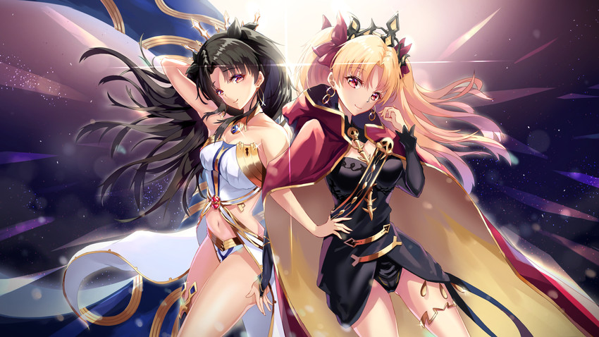 ereshkigal and ishtar (fate and 1 more) drawn by augu_(523764197)