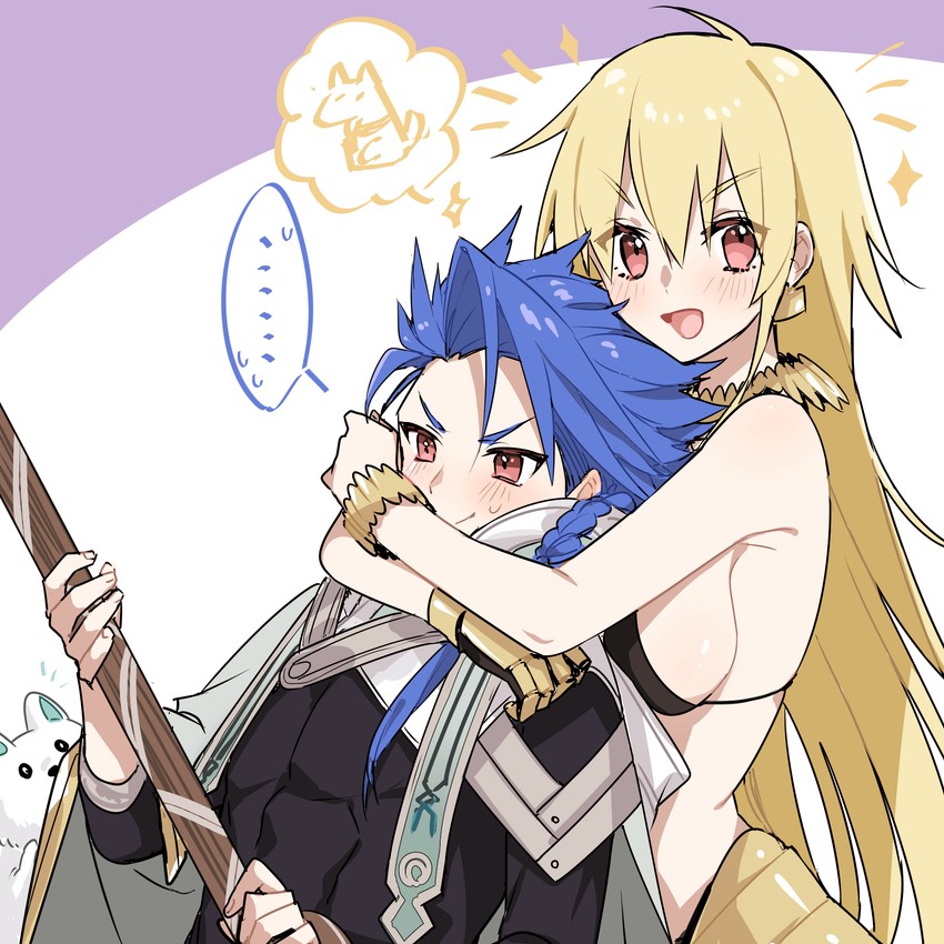 gilgamesh, cu chulainn, and setanta (fate and 2 more) drawn by 88_(einnimnech)