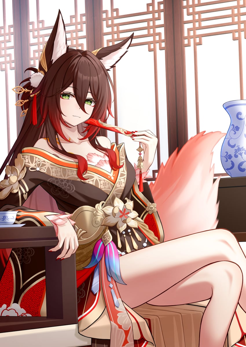tingyun and fugue (honkai and 1 more) drawn by de-zeru