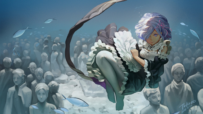 rem (re:zero kara hajimeru isekai seikatsu) drawn by kirigaku_luo