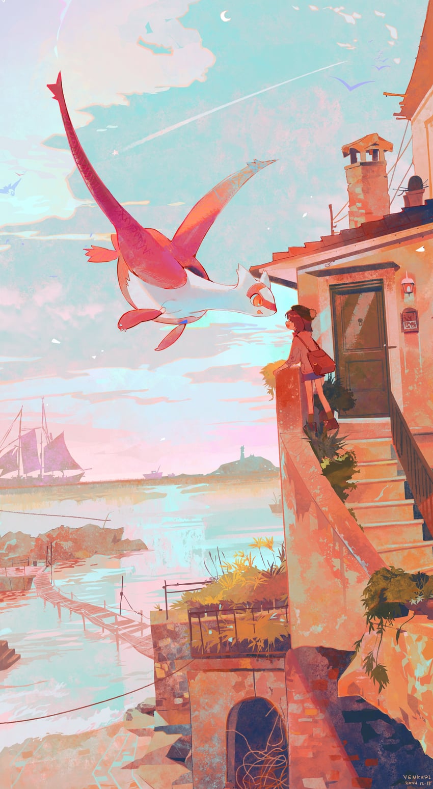 gloria and latias (pokemon and 1 more) drawn by yenkurl