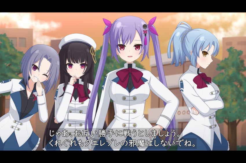 matsumura fuuka, morimoto yuni, kagawa makina, and makino mitake (assault lily) drawn by haniwa_(kiminozorazio)