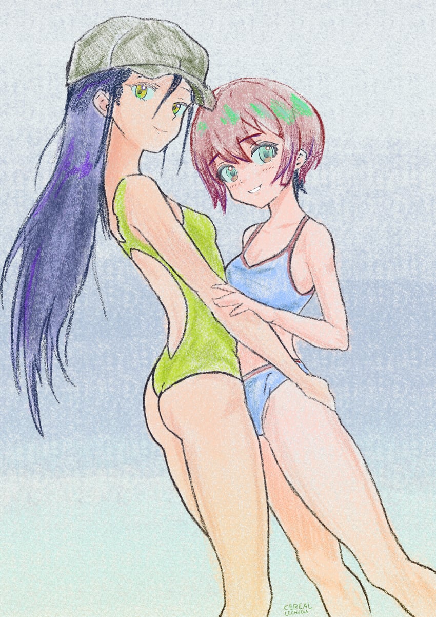 amate yuzuriha and nyaan (gundam and 1 more) drawn by cerealxs
