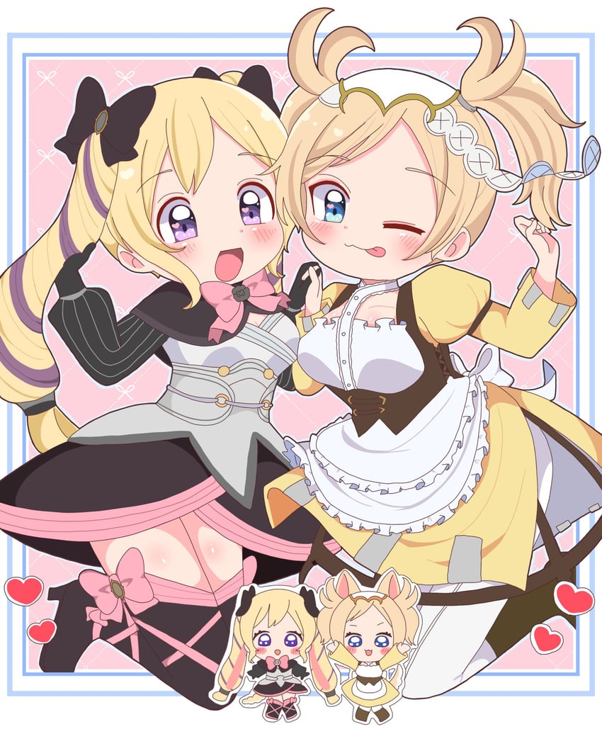 elise and lissa (fire emblem and 2 more) drawn by rukinya_nya