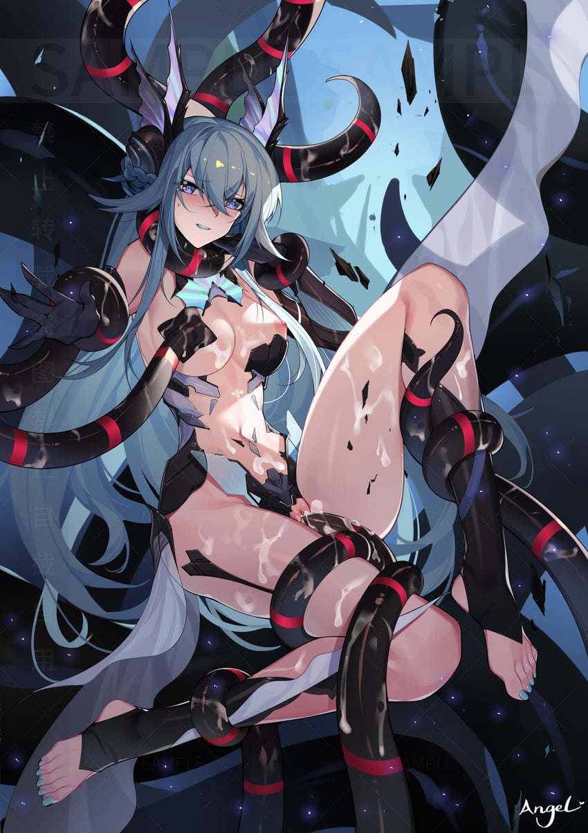 lamia and lamia: lost lullaby (punishing: gray raven) drawn by lc_angel