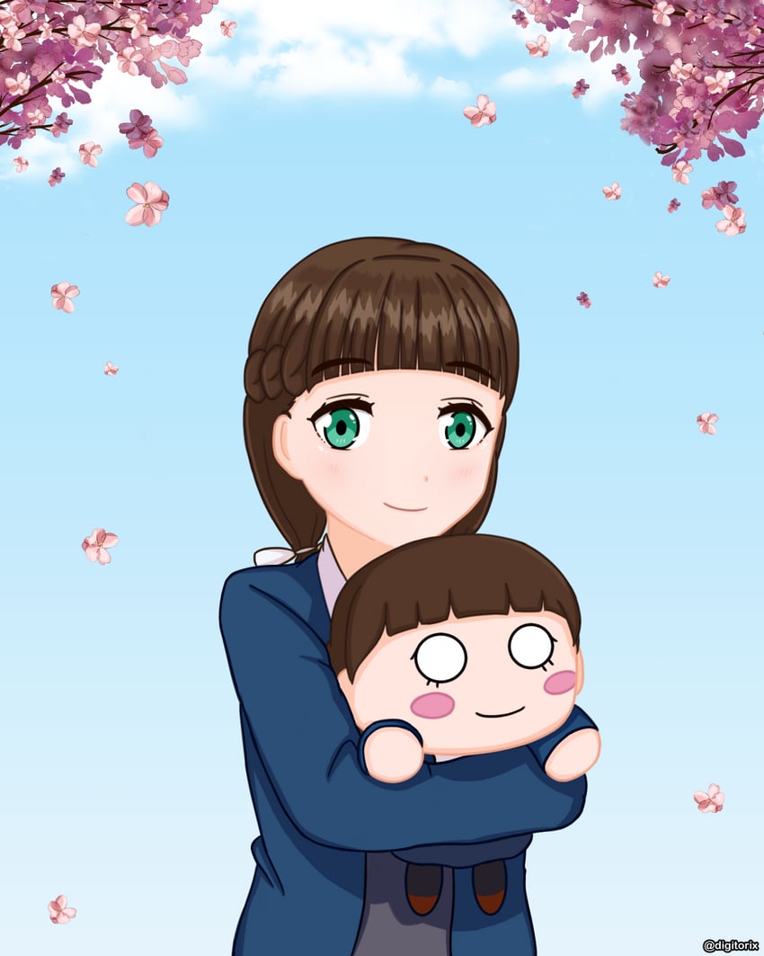 sakurakoji kinako (love live! and 1 more) drawn by digitorix