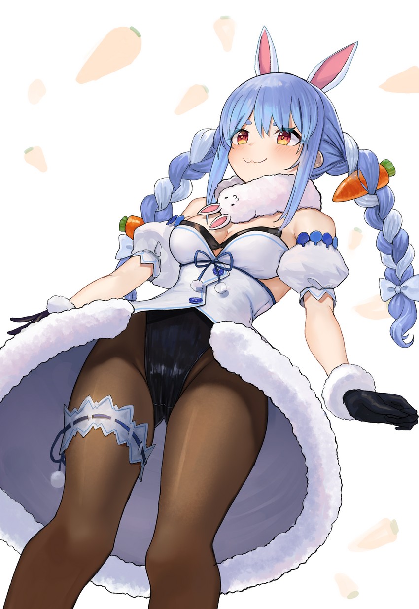 usada pekora and don-chan (hololive) drawn by greentanuki