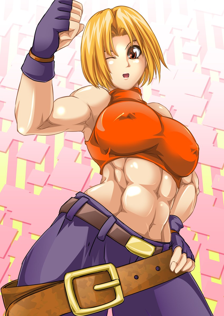 blue mary (the king of fighters and 1 more) drawn by alop-net
