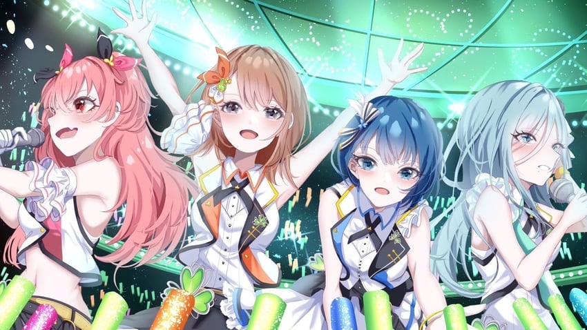 hanasato minori, kiritani haruka, momoi airi, and hinomori shizuku (project sekai) drawn by aoitenziku
