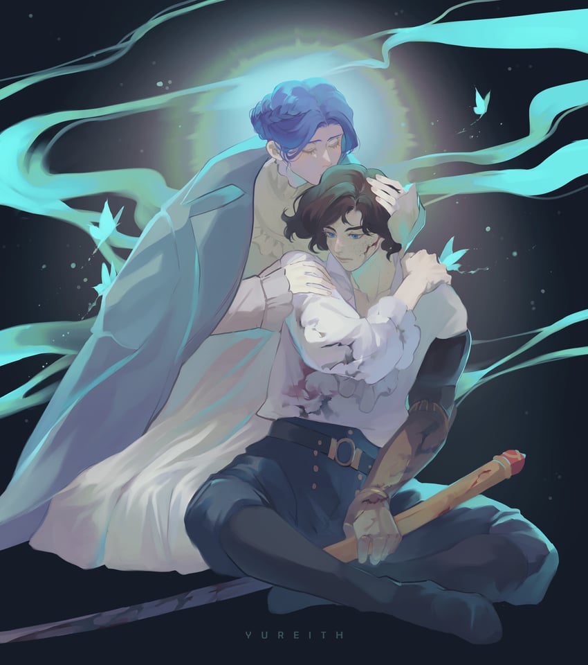 pinocchio and sophia monad (lies of p) drawn by yureith