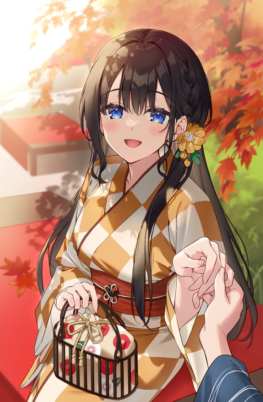 koga kurumi (tobioriru chokuzen no doukyuusei ni "xxx shiyou!" to teian shite mita.) drawn by kuroki_(ma-na-tu)