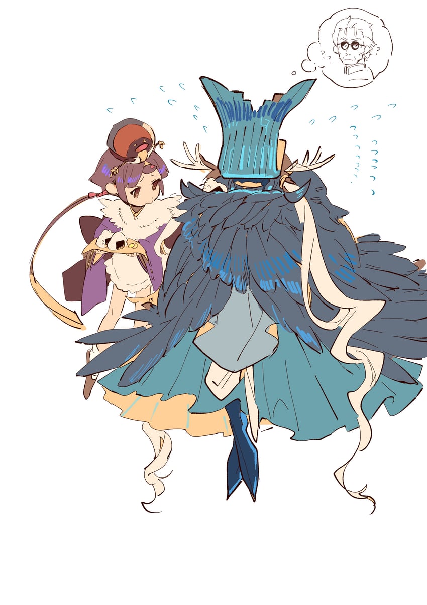 beni-enma, li shuwen, and shi huang di (fate and 1 more) drawn by qmiqun