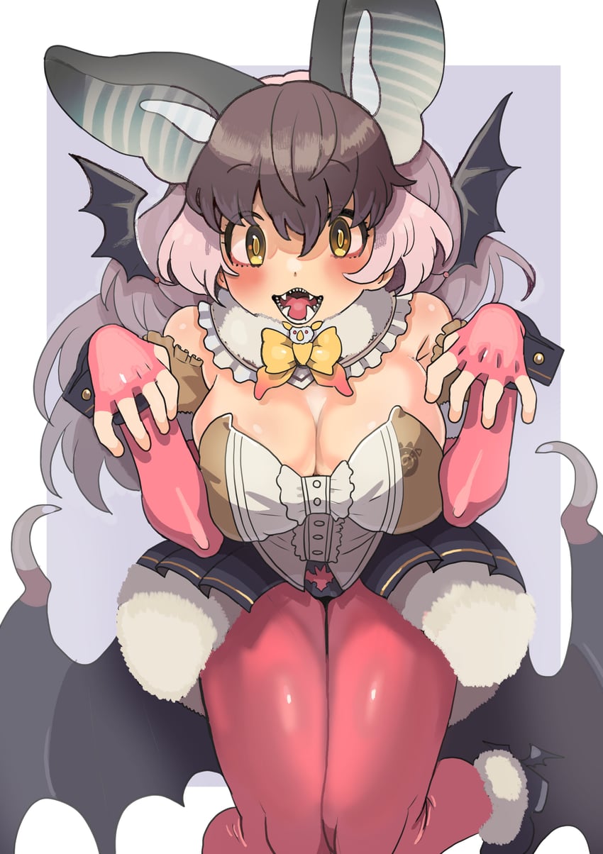 brown long-eared bat (kemono friends and 1 more) drawn by igarashi_(nogiheta)