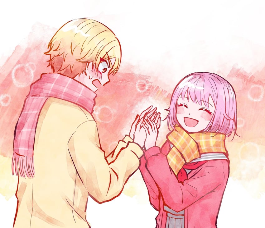 ootori emu and tenma tsukasa (project sekai) drawn by narina_0