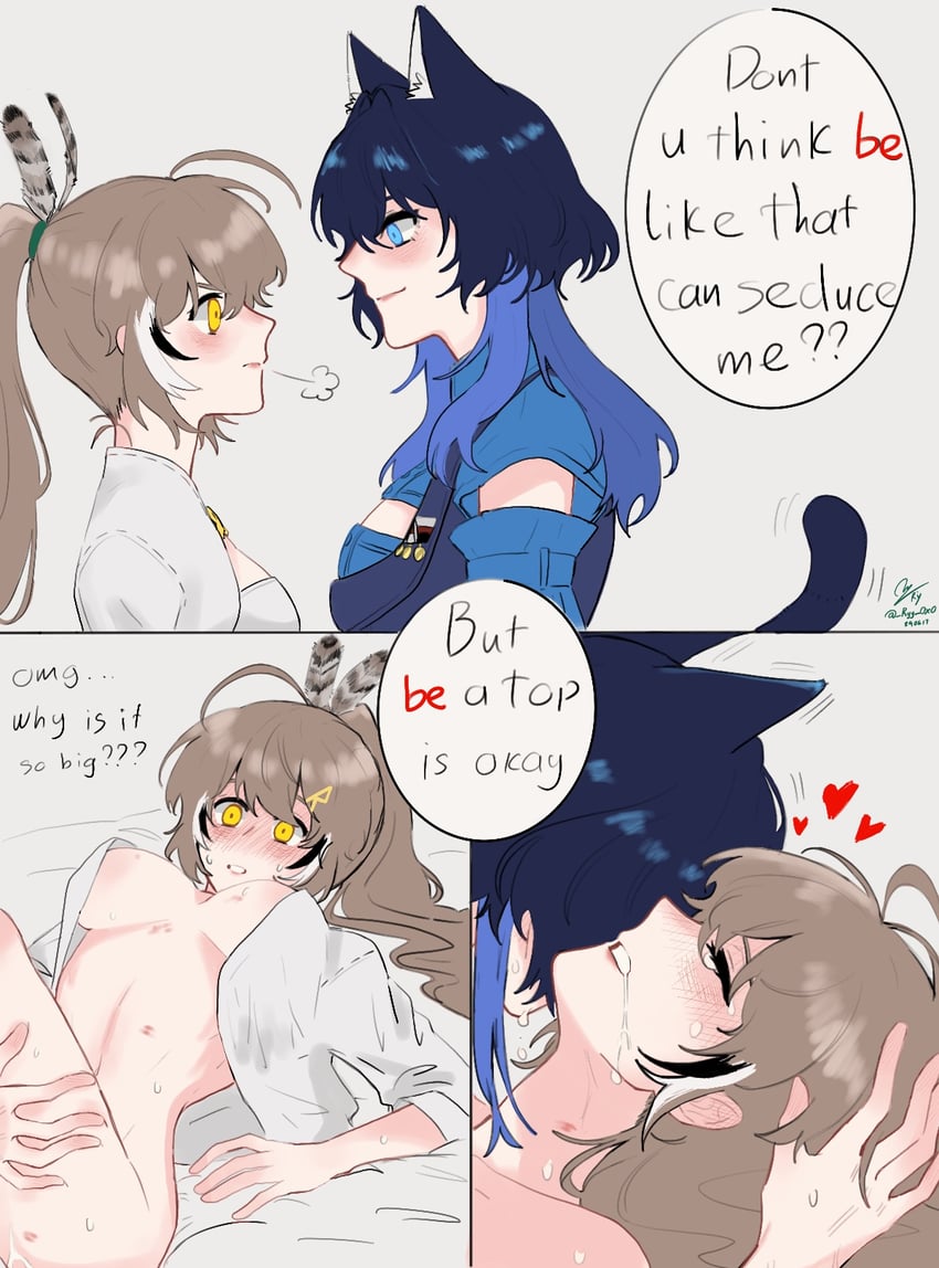 ouro kronii and nanashi mumei (hololive and 1 more) drawn by ryy_0x0