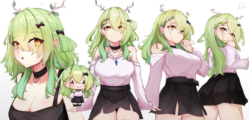 ceres fauna (hololive and 1 more) drawn by psypolo_d