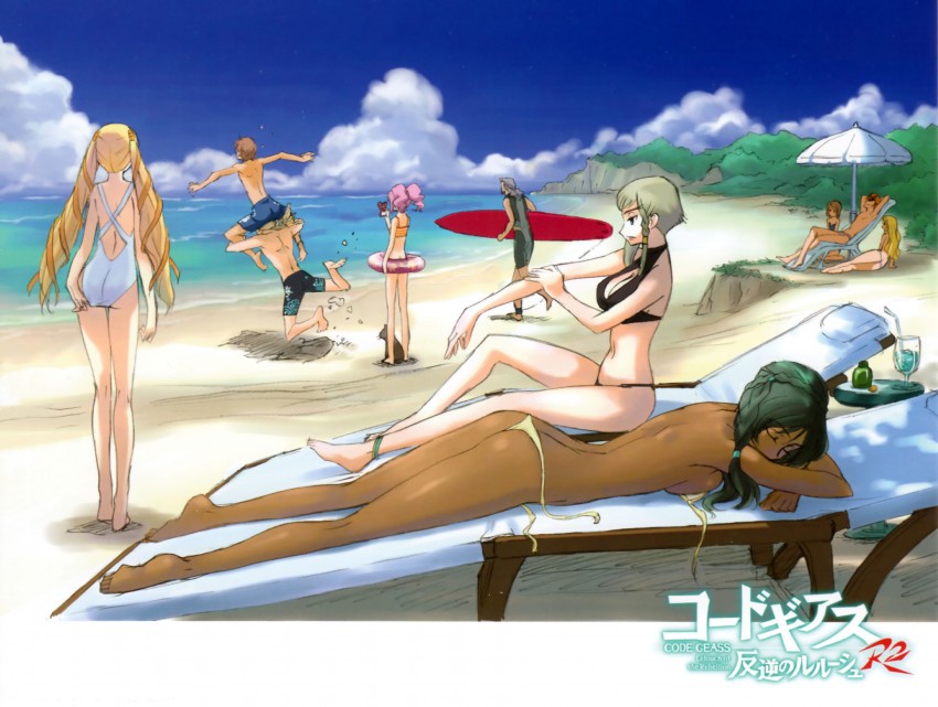 kururugi suzaku, anya alstreim, gino weinberg, monica kruszewski, nonette enneagram, and 5 more (code geass) drawn by kimura_takahiro and ookouchi_ricca